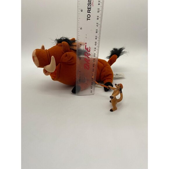 2002 Hasbro Disney The Lion King Timon and Pumbaa Plush: Collectible Toy - Picture 4 of 7